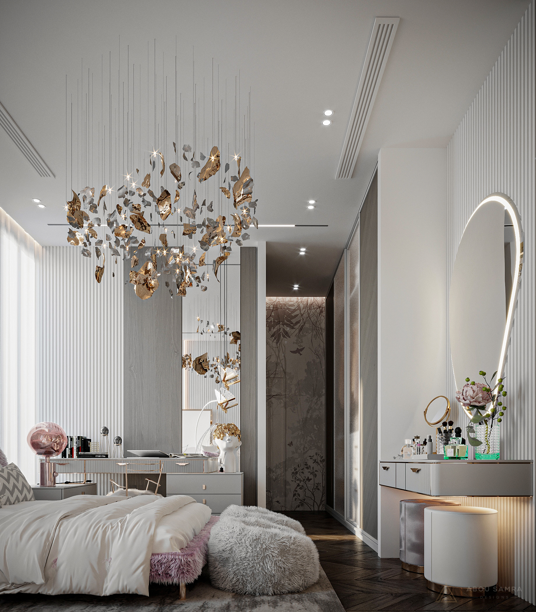 女孩卧室丨沙特阿拉伯丨ABOU SAMRA DESIGNS（ASD）-8