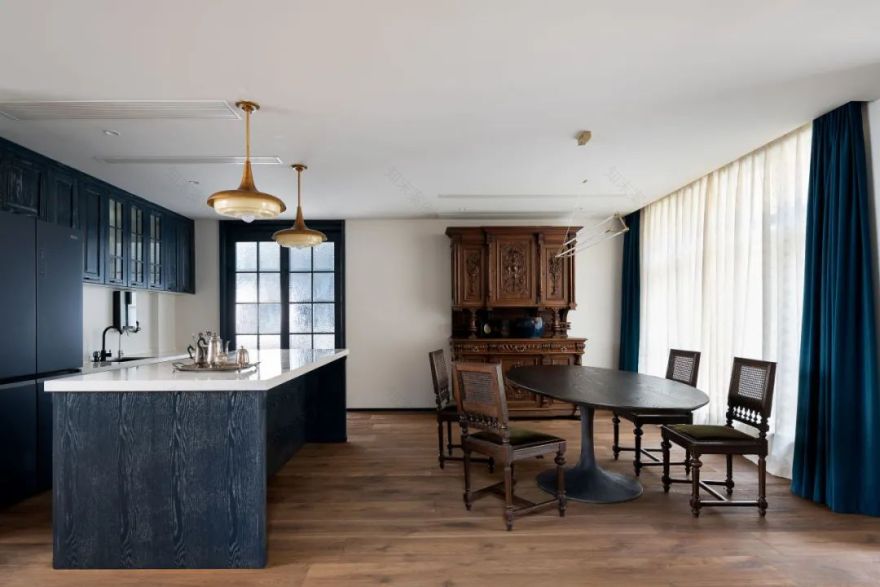 恒大·御景半岛中古混搭风住宅设计丨中国重庆丨SV.D舍唯空间美学-27