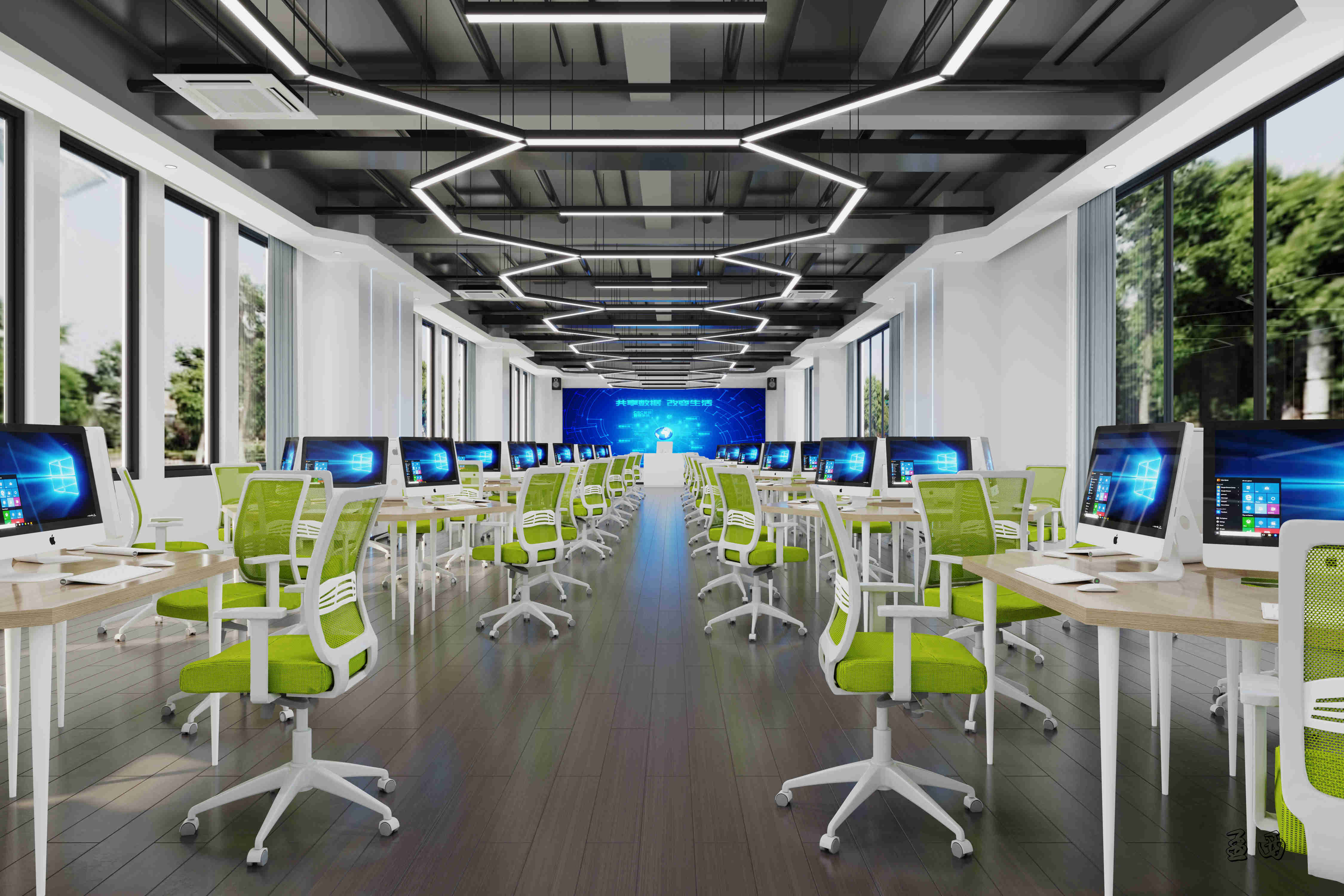 电商机房室内设计-3