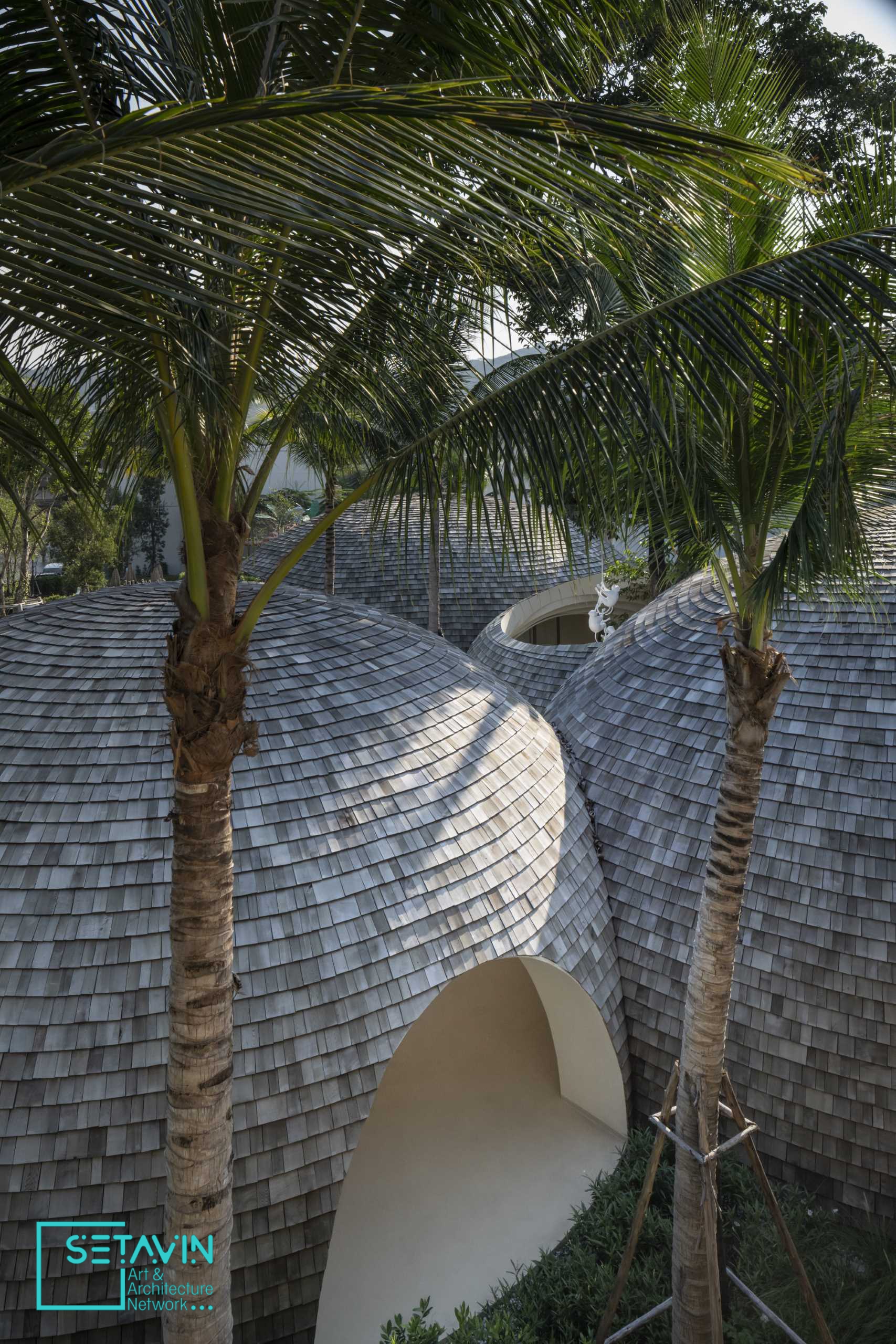 泰国苏梅岛椰子壳灵感酒店设计丨建筑公司Onion-6