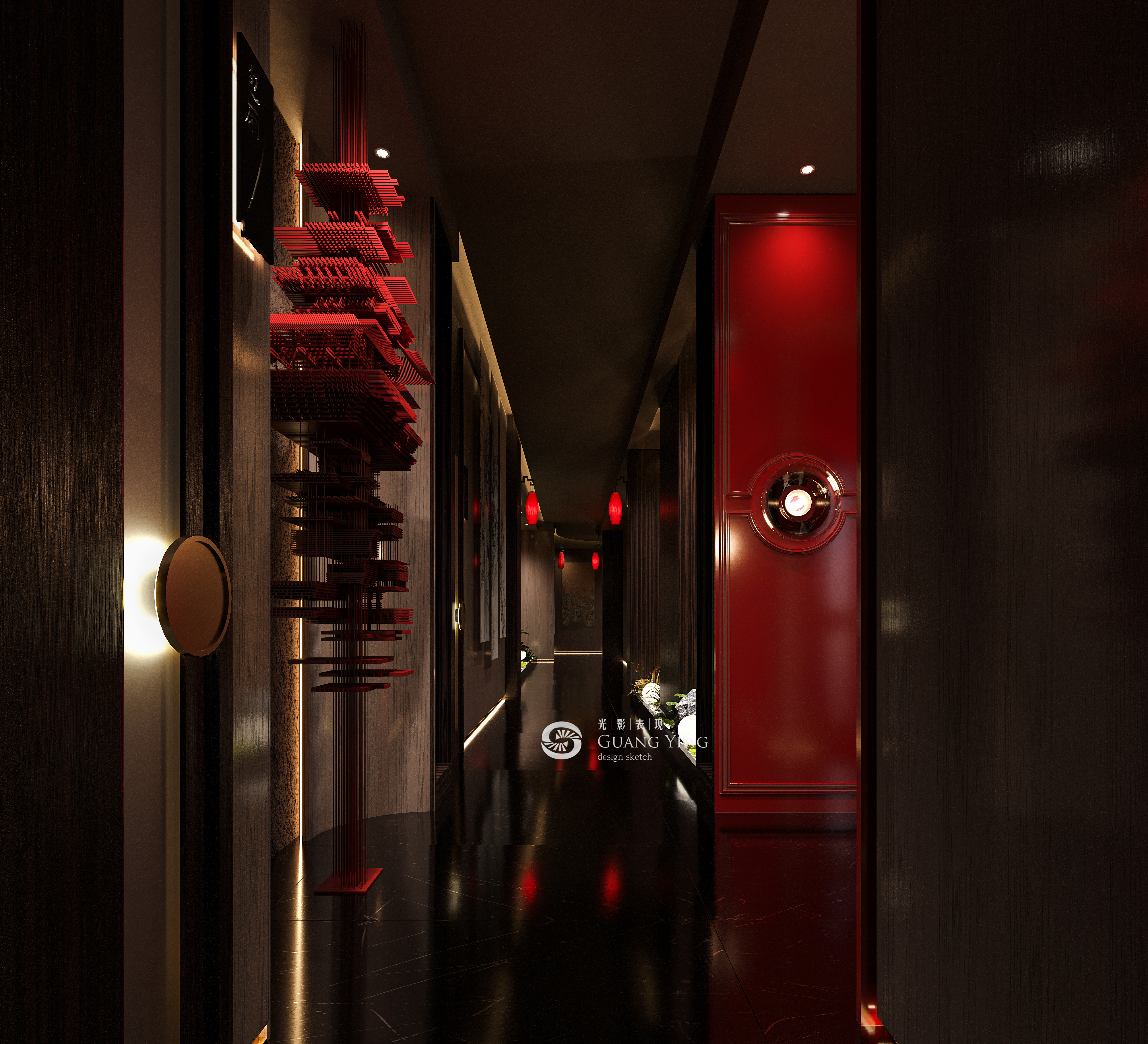 会所工装效果图-2