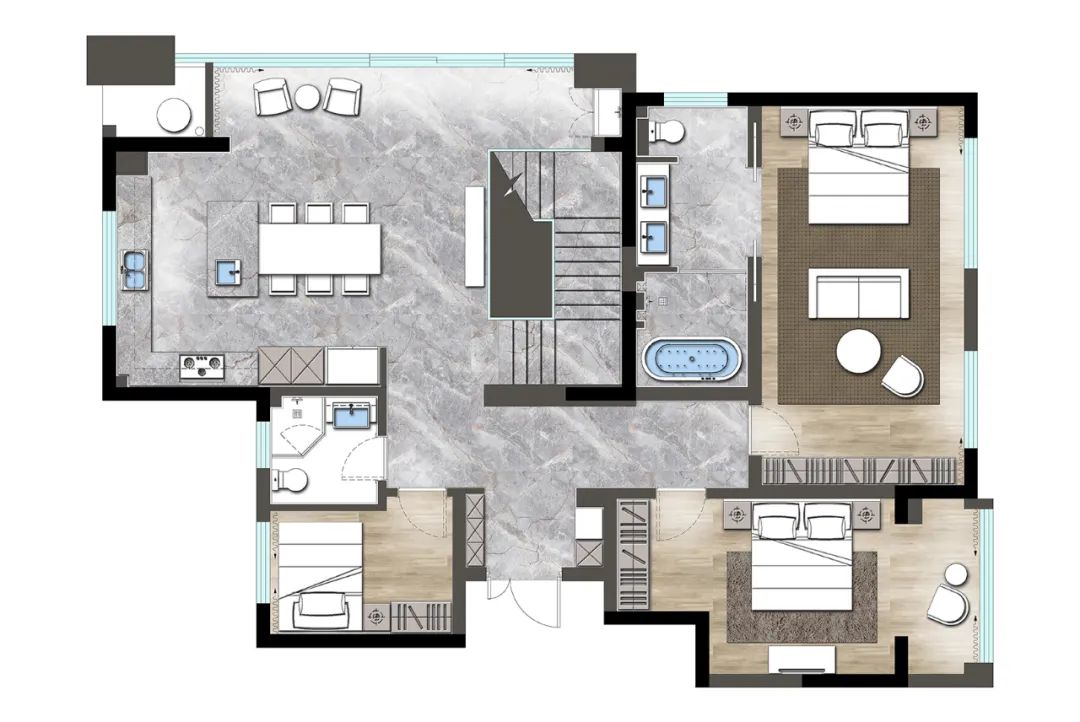 金科江湖海简约私宅设计,打造舒适自由空间-22
