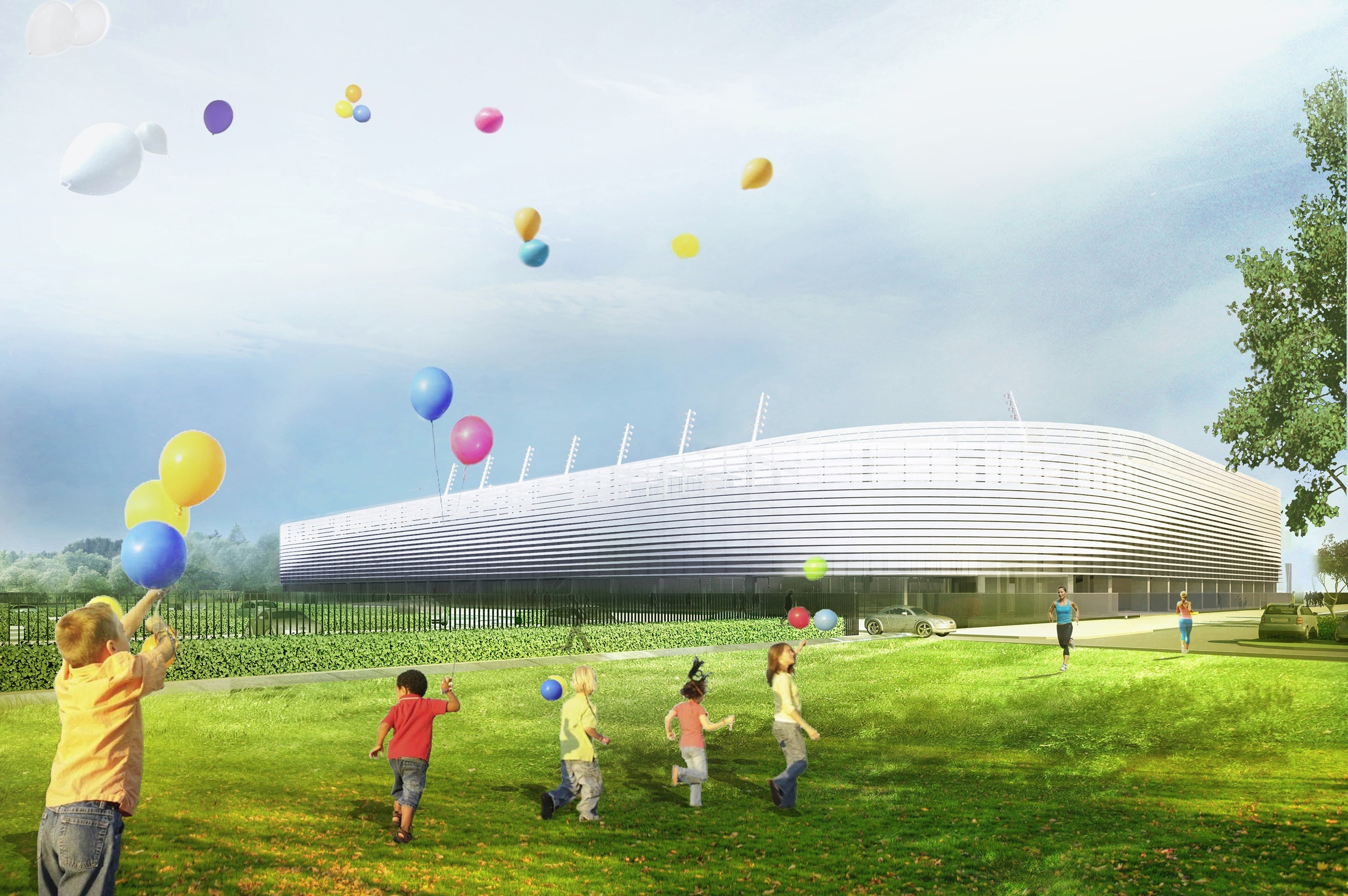 波兰卢布林体育馆,现代功能与视觉冲击的融合-34