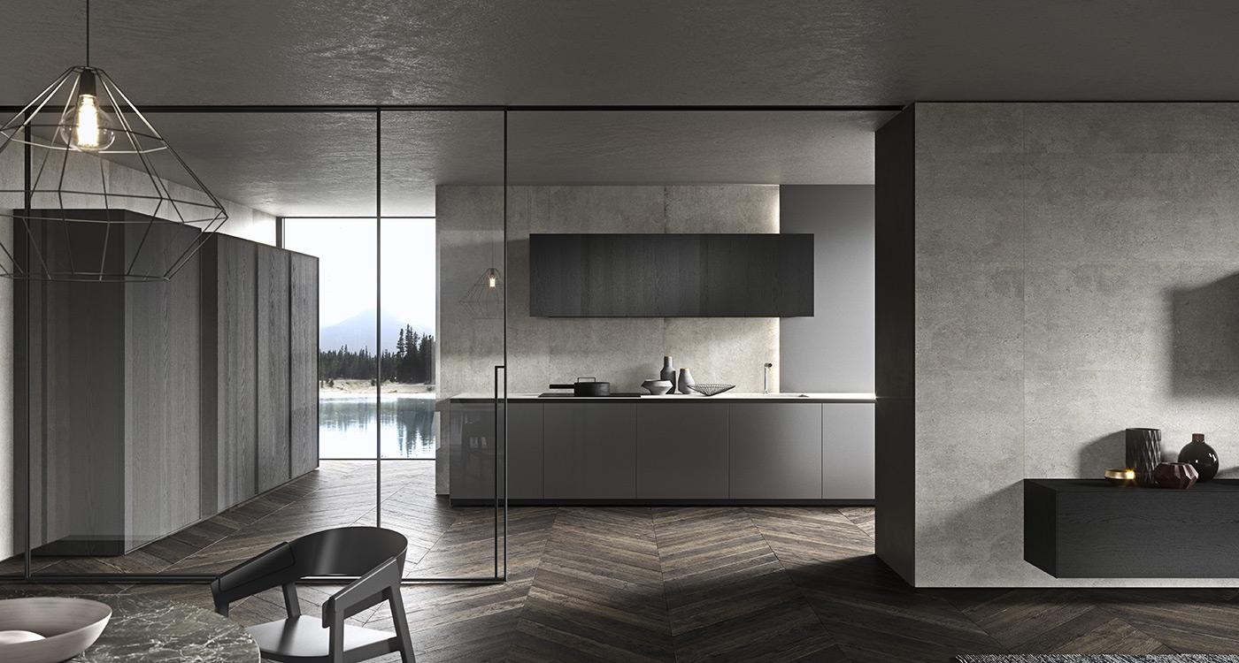 SKILL - минимализм кухни с островом  | Modulnova Cucine-5