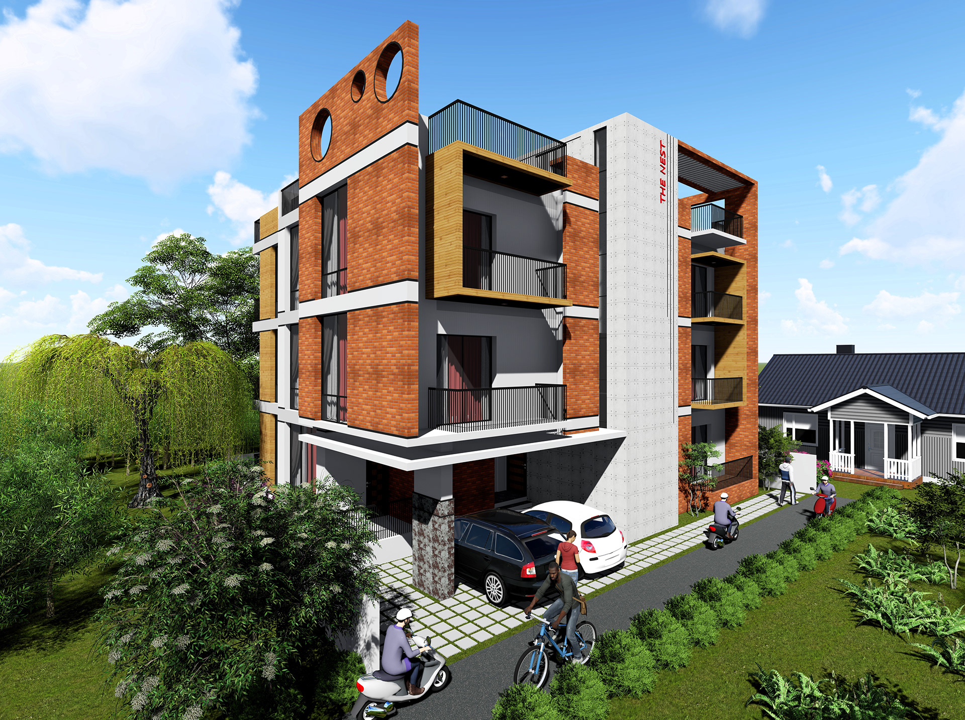 Triplex House Design-2