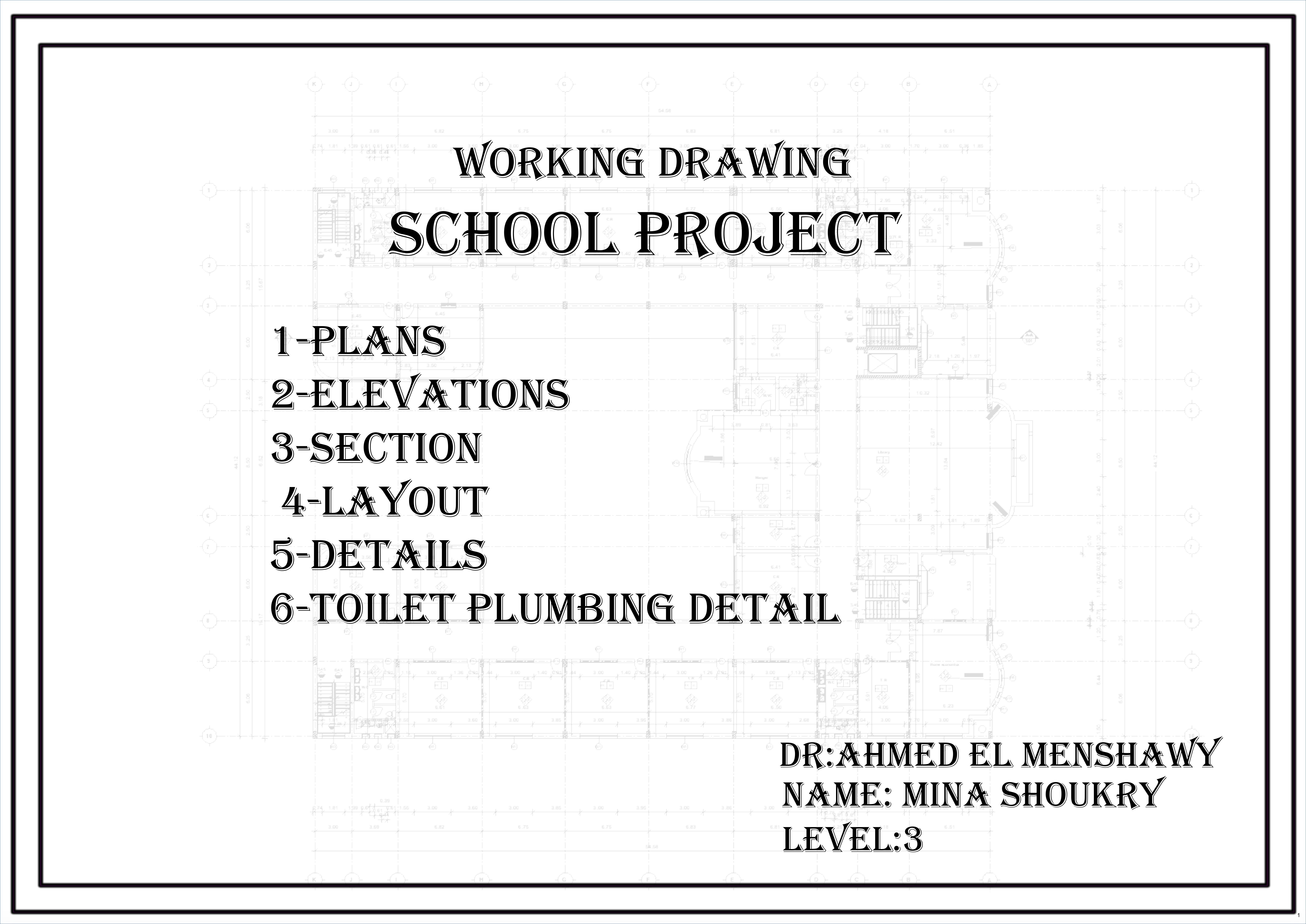 SCHOOL (WORKING DRAWING-0
