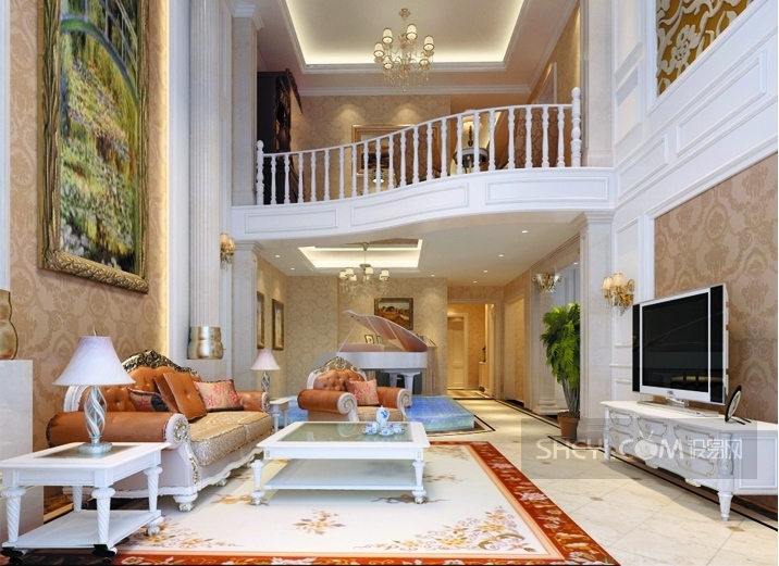 广电兰亭都荟四居室简欧风格-1