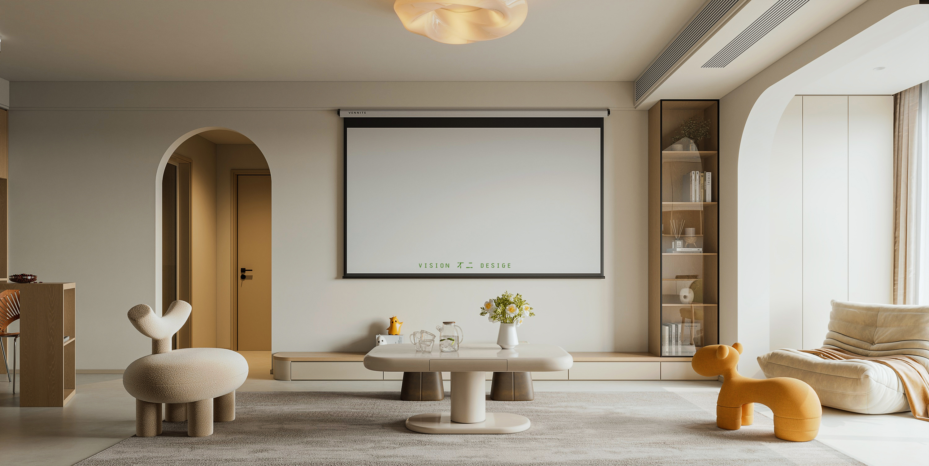 小户型原木奶油     温馨小家-0