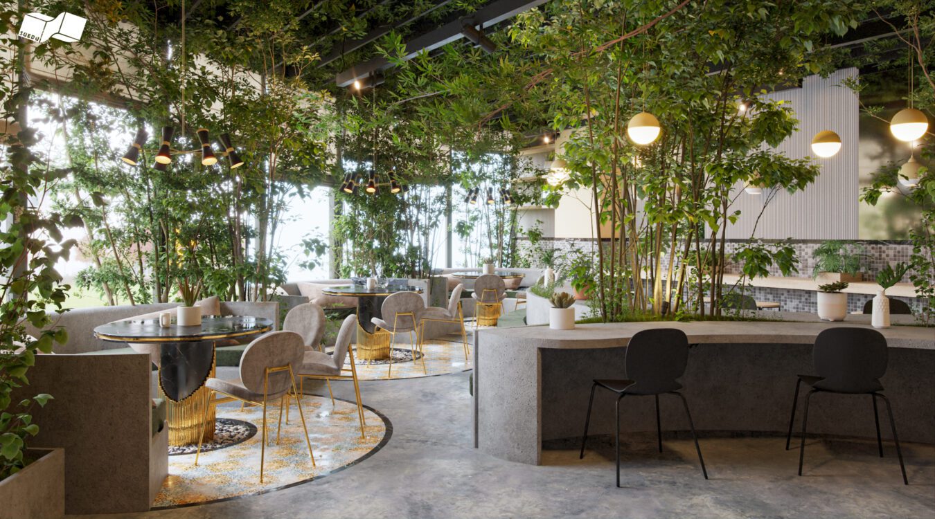 Sketchup咖啡室室内模型丨Phan Thuc-5