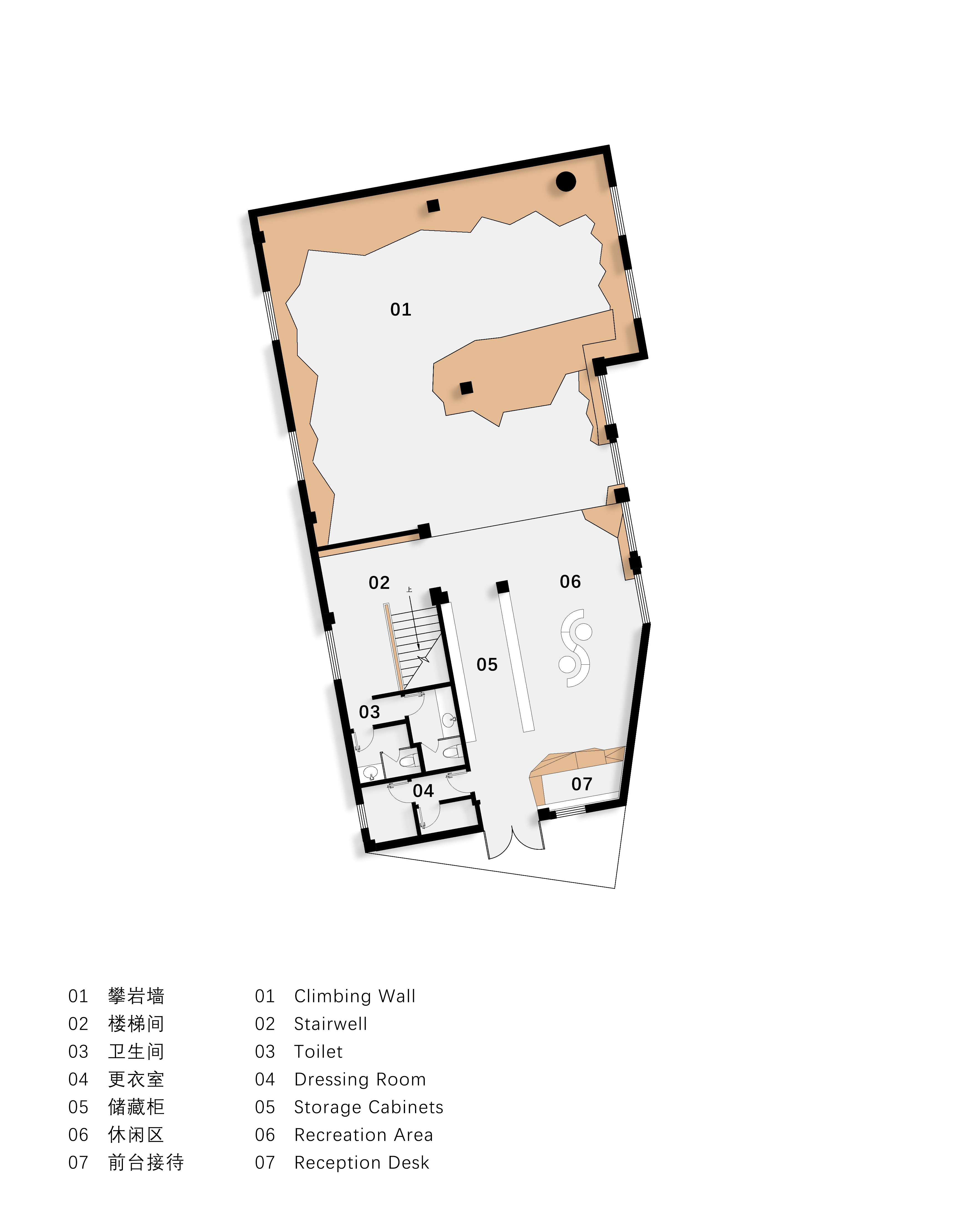 上海古北晨道攀岩馆丨中国上海丨平介设计-50