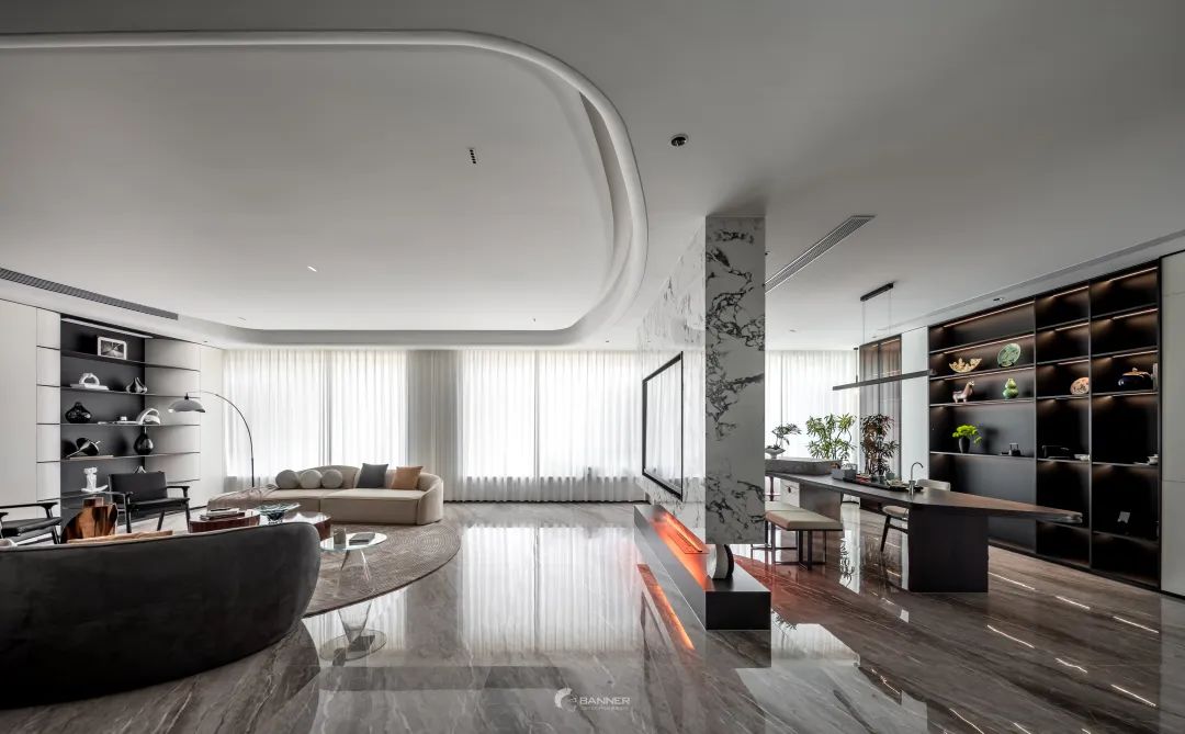 意式极简平层住宅设计丨中国延安丨赵振庭-30