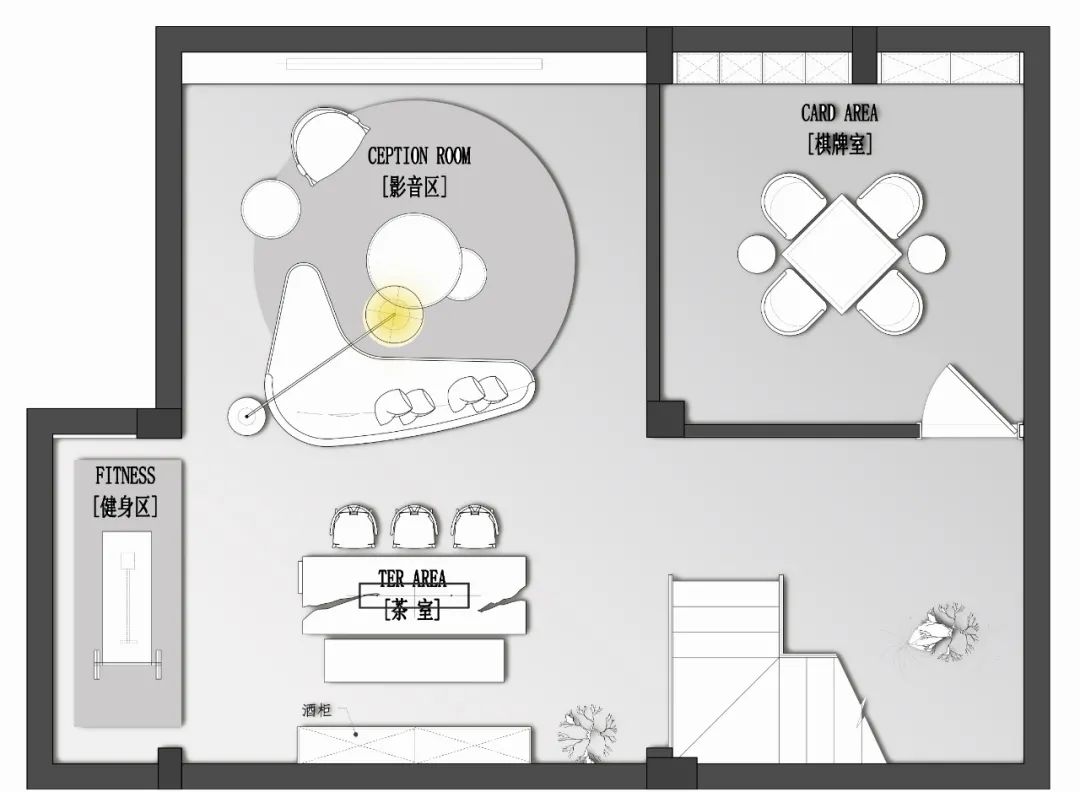 天澜湾现代轻奢艺术空间丨龙庭设计-21