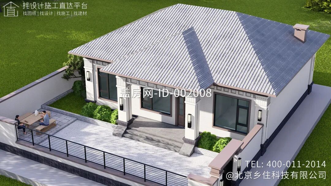 【设计师案例】土建参考造价30万，面宽12m×进深10m四川广元一层新中式别墅-40