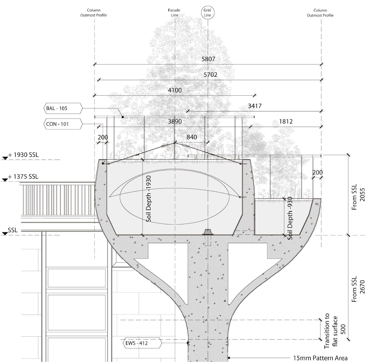 上海 1000 Trees 综合体 | 艺术与绿意融入城市开发-17