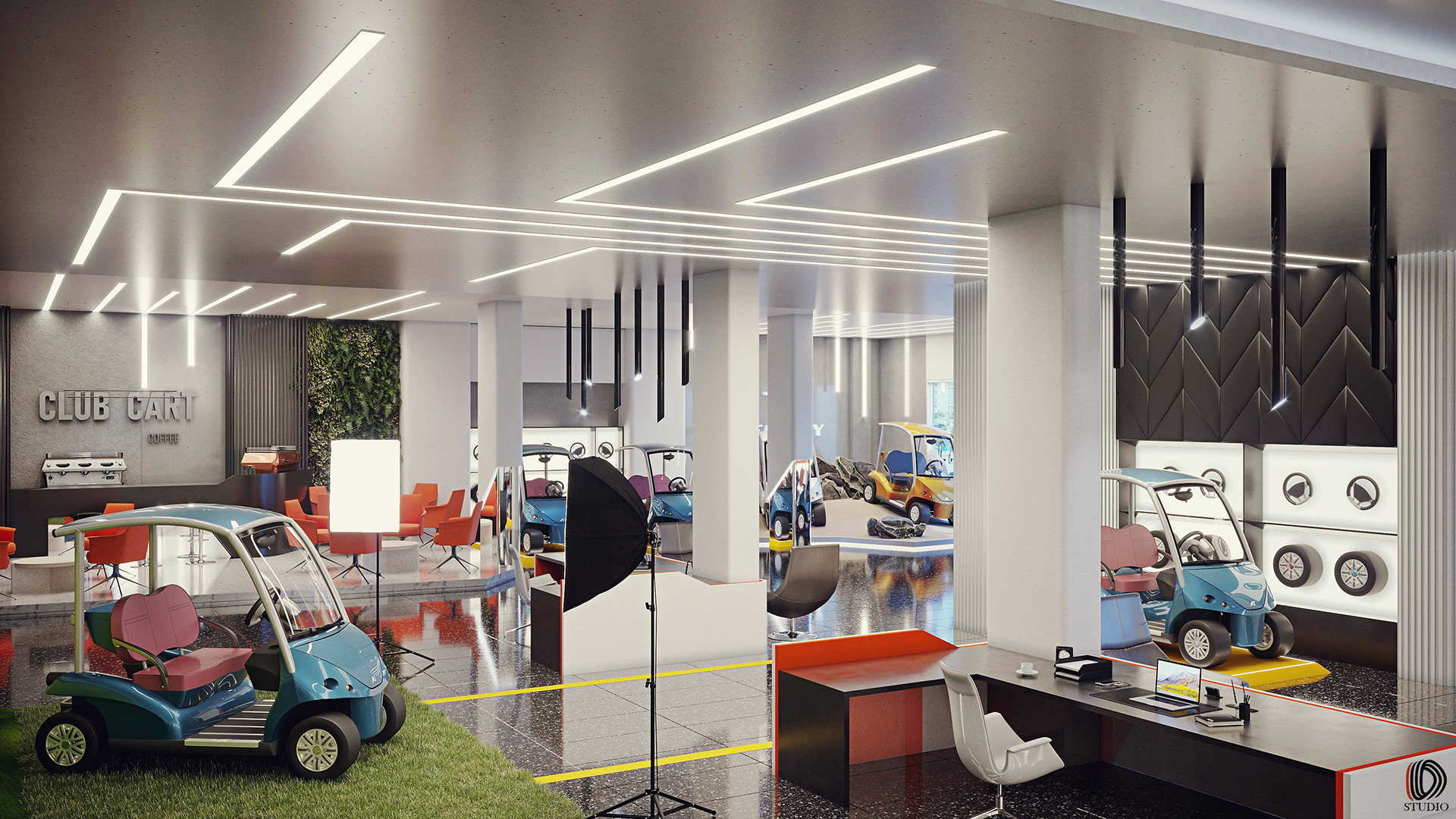 展厅设计丨阿联酋迪拜丨Luxury Carts Group-9