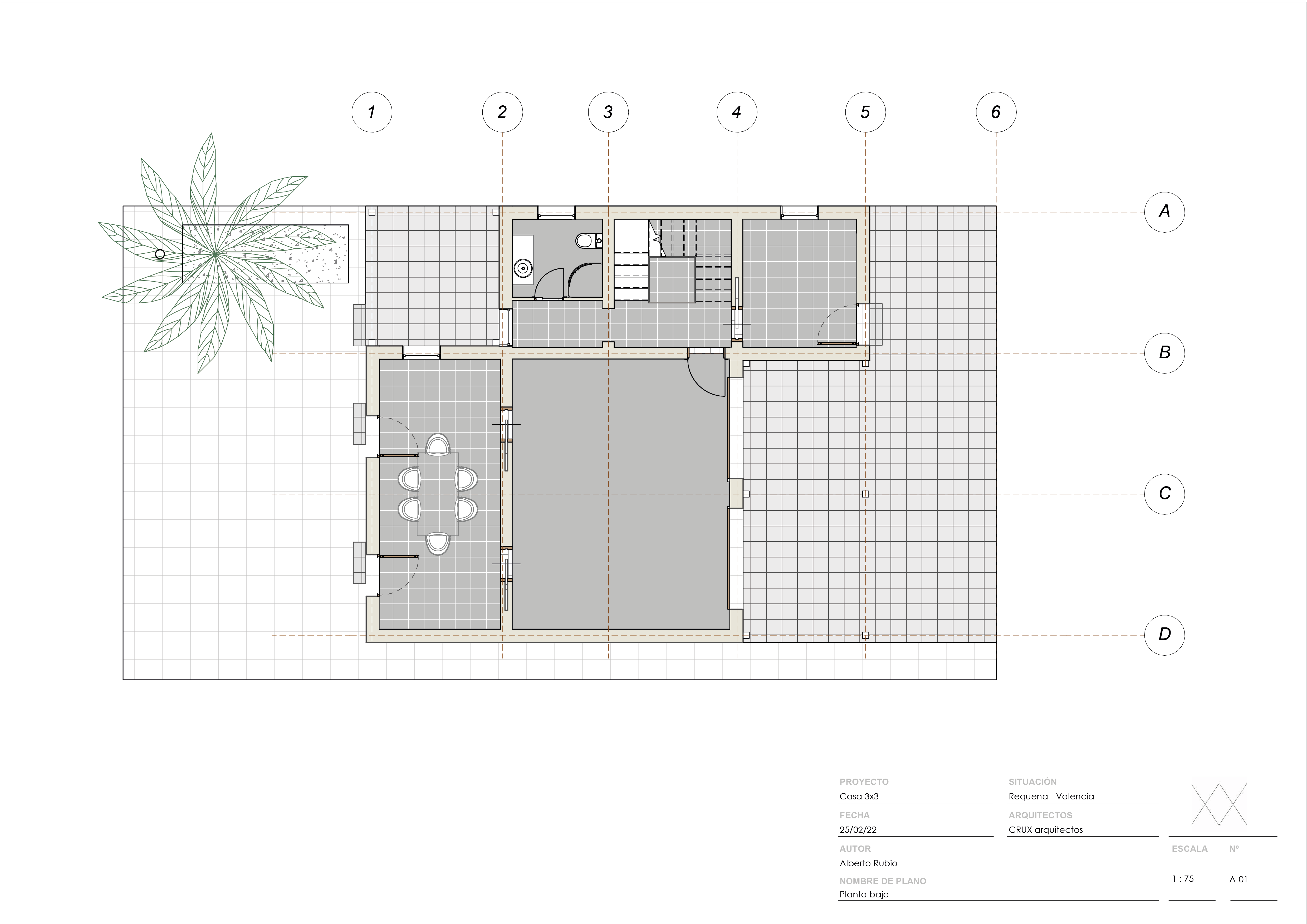 BIM RVT - Casa 3x3 CRUX-0