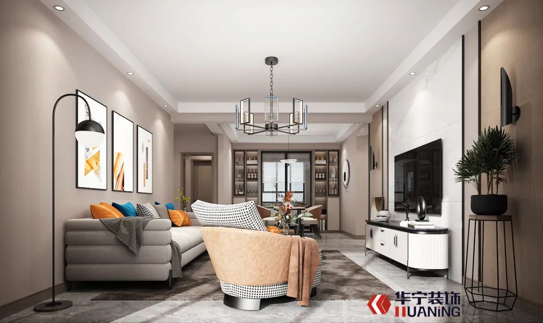 聂敏设计 | 莒县紫薇苑 138m²现代风格 人间胜景如莺啼莲灿-58