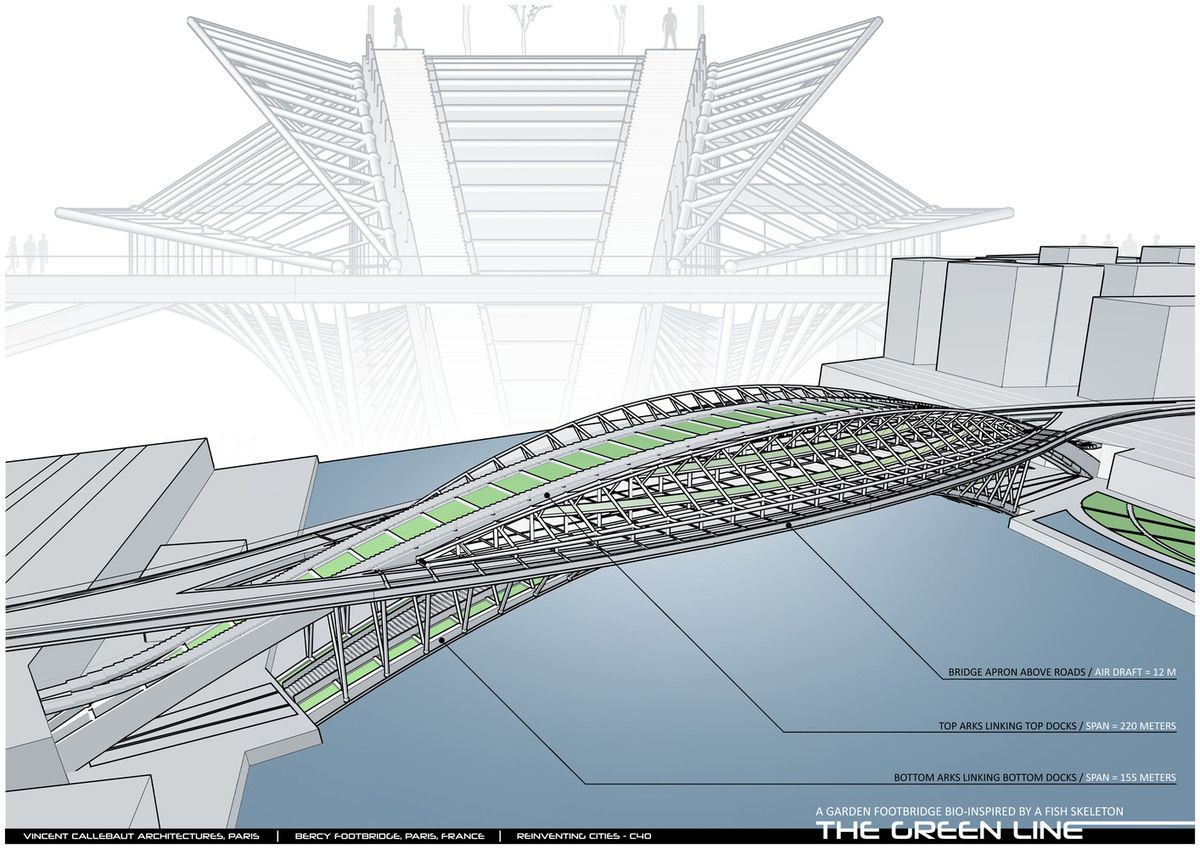 巴黎塞纳河上的绿色花园桥-4
