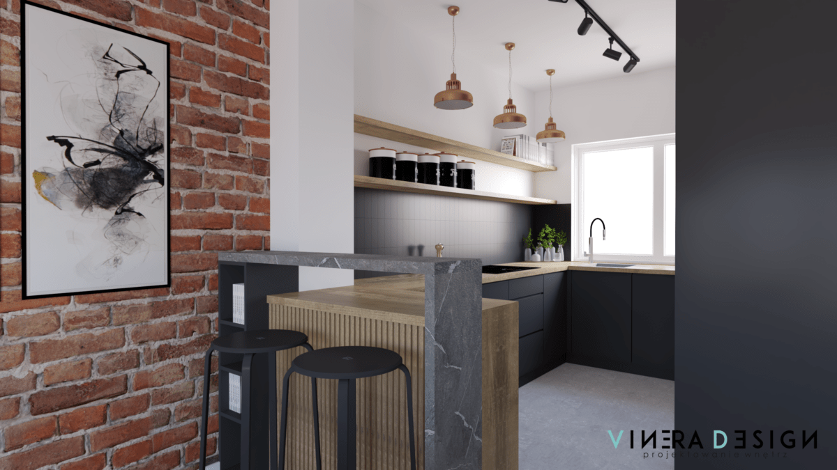 工业风格住宅一层室内设计-51