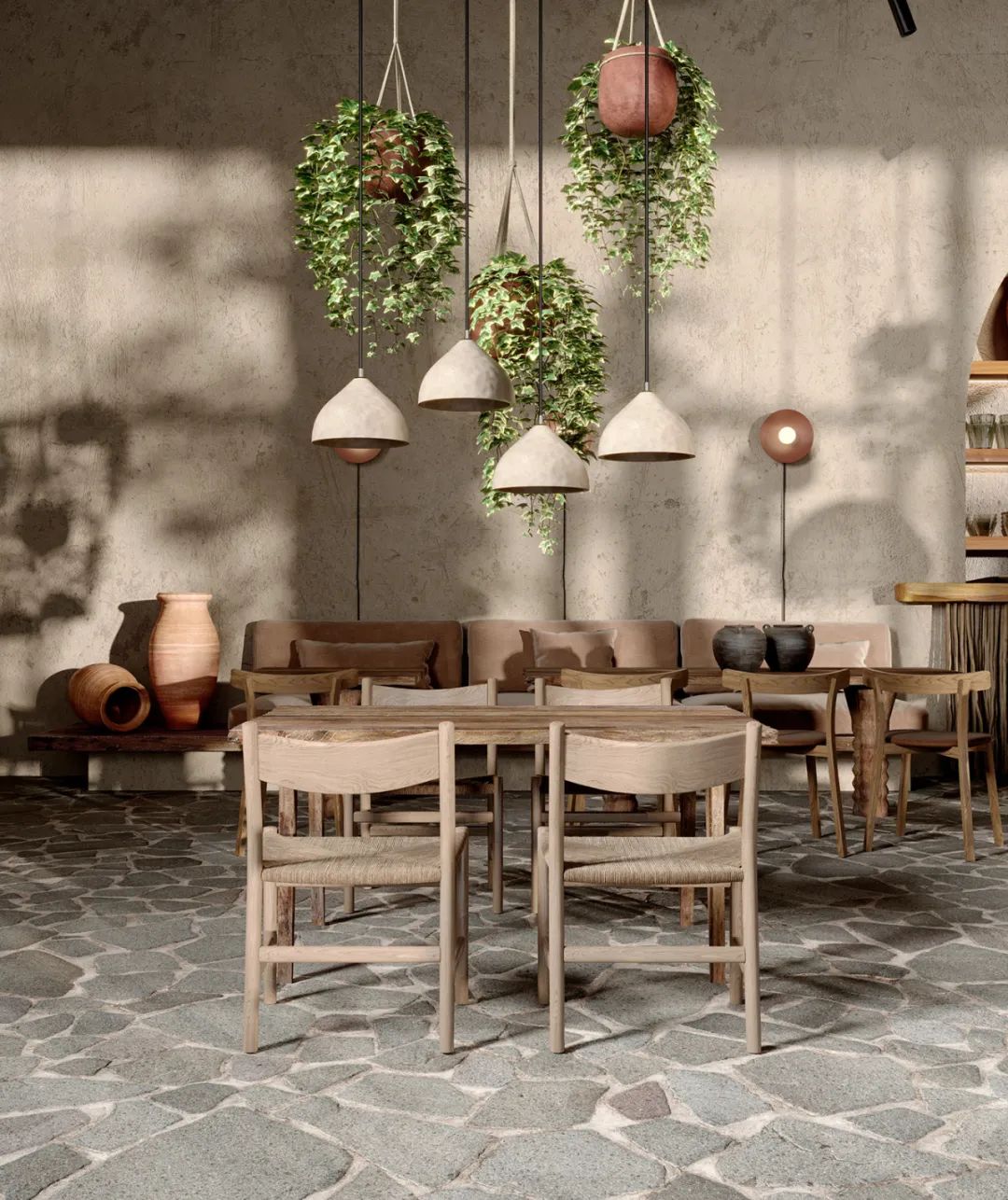 美式侘寂风餐厅设计丨YanaPrydalna-28