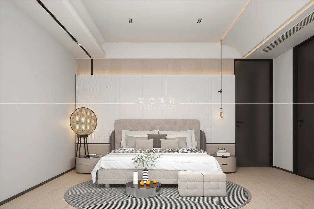 河与墅·王清玉设计·现代简约·200㎡中叠丨青马别墅空间设计-74