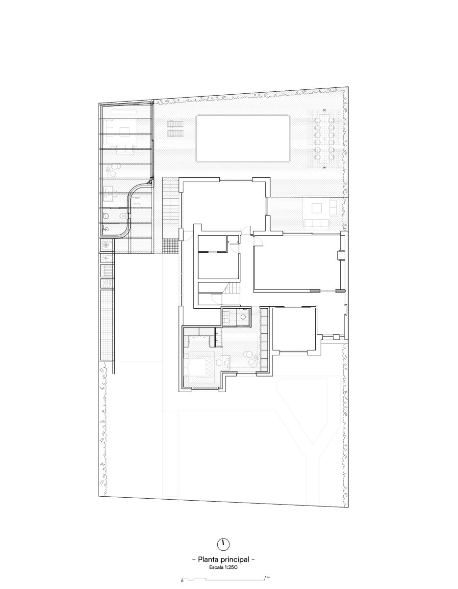 马德里住宅 | 嵌入地下的 Chapel 与绿意盎然的 Pergola-14