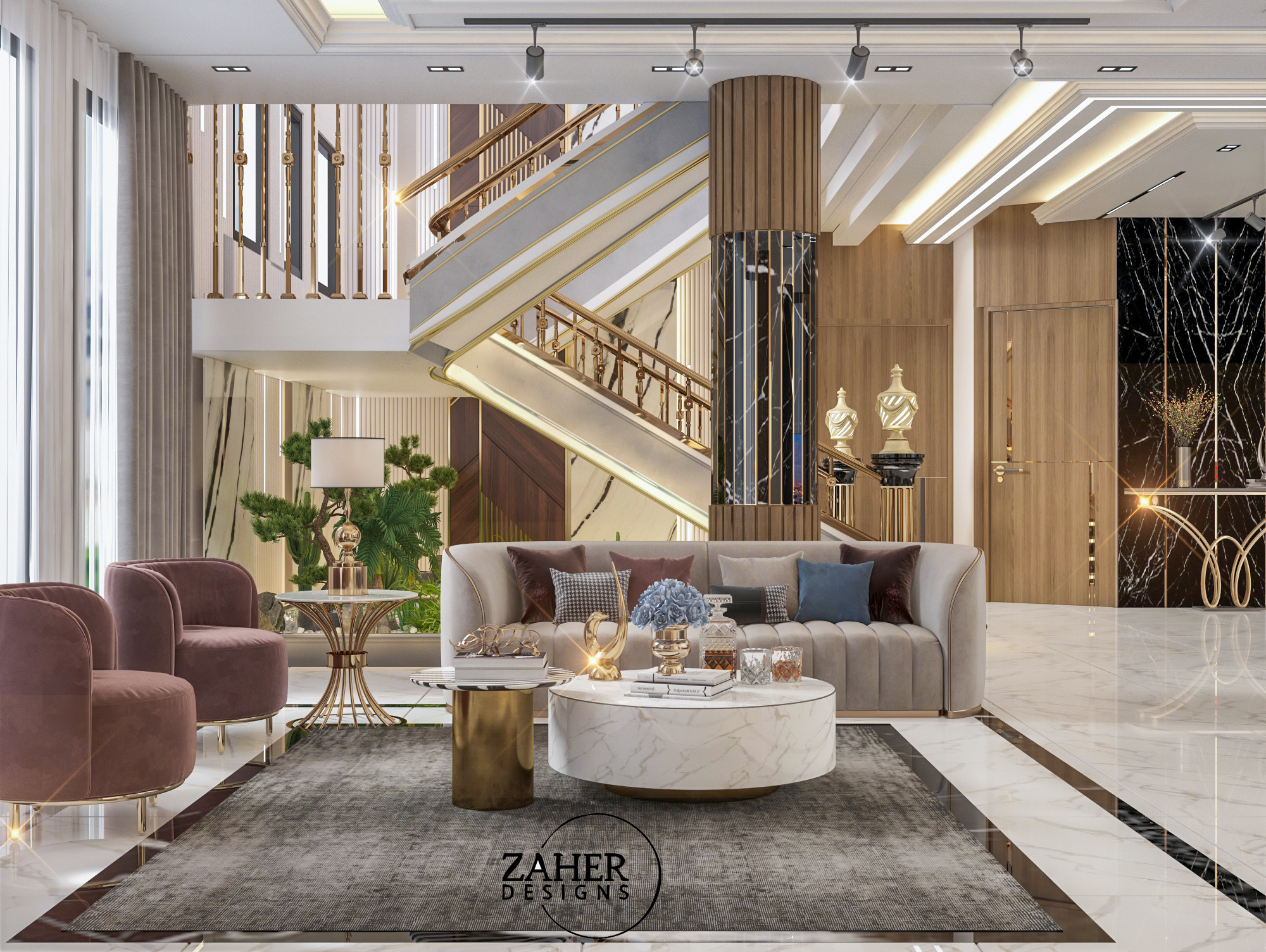 豪华别墅接待处丨沙特阿拉伯-5