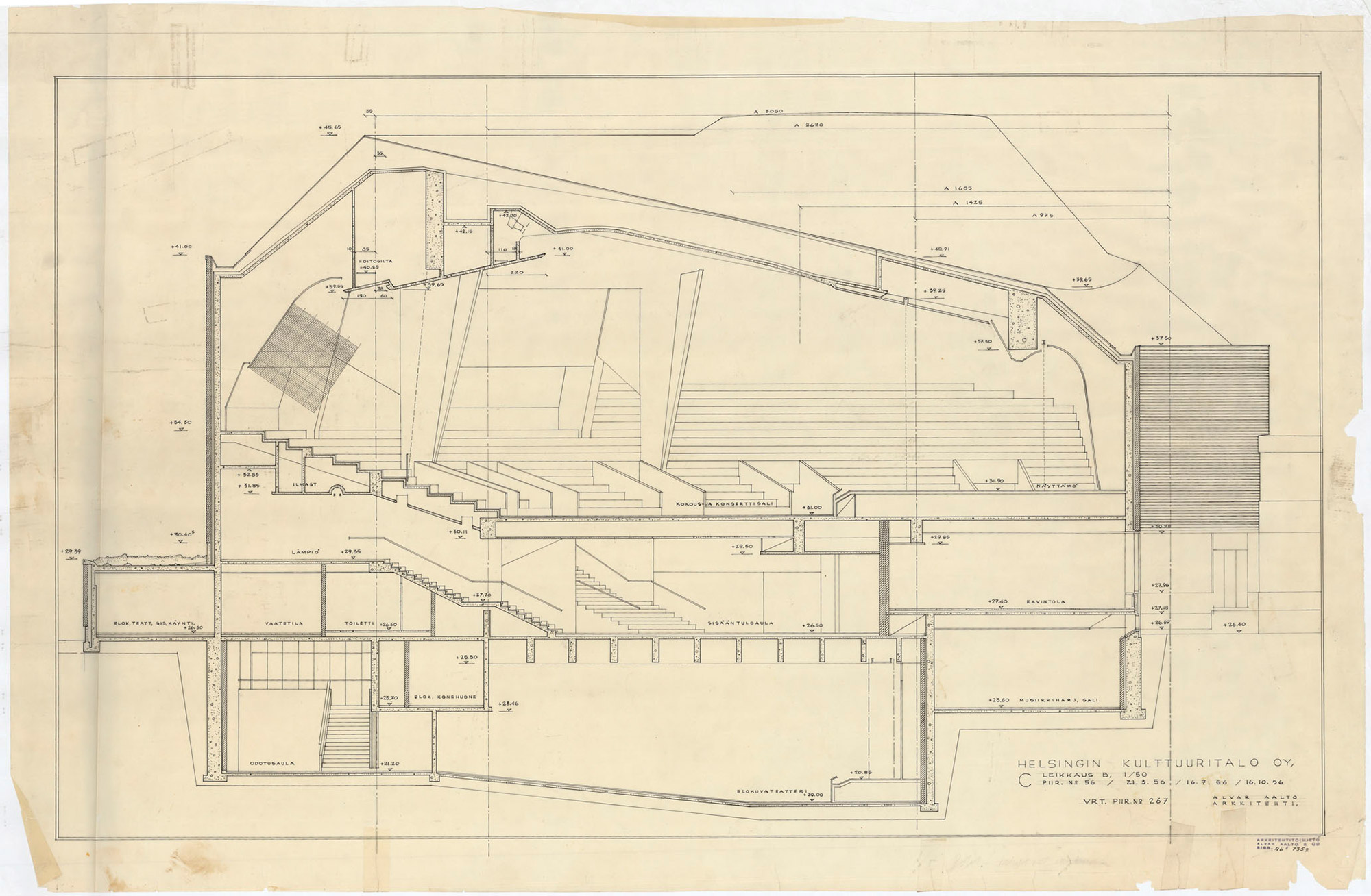 赫尔辛基文化之家（House of Culture）丨芬兰赫尔辛基丨阿尔瓦·阿尔托（Alvar Aalto）-56