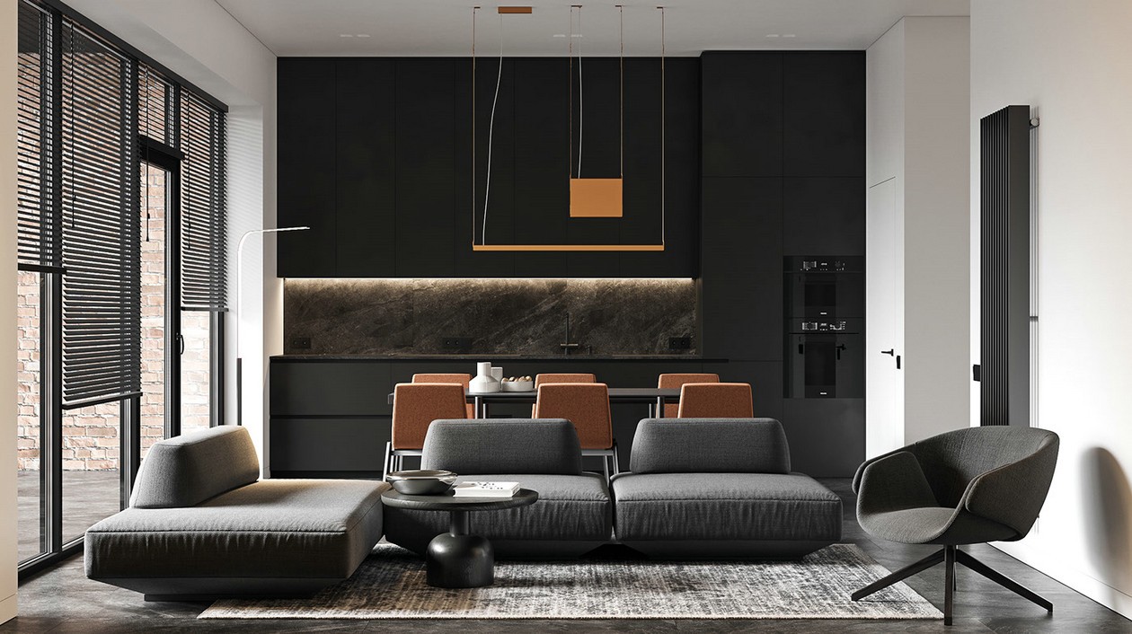 高级黑色系空间设计 无法抵御的气质！-2