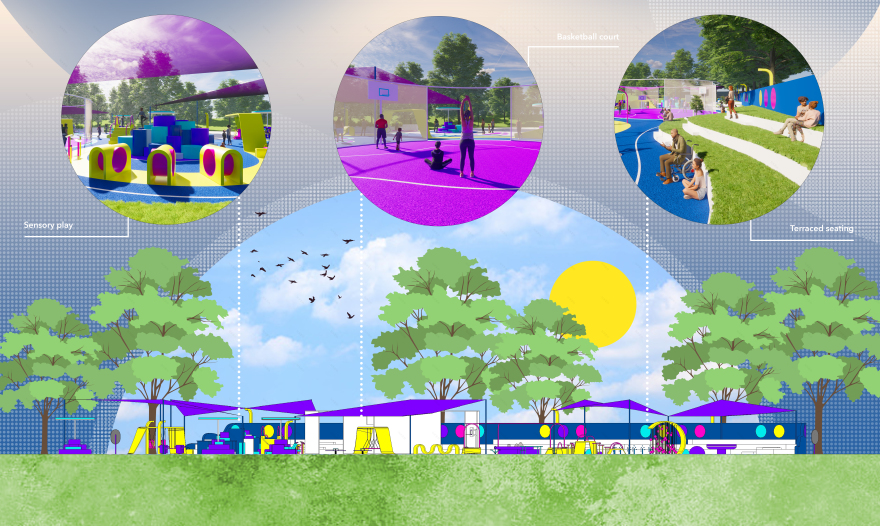 Waller Park(沃勒公园)包容性游乐空间-29