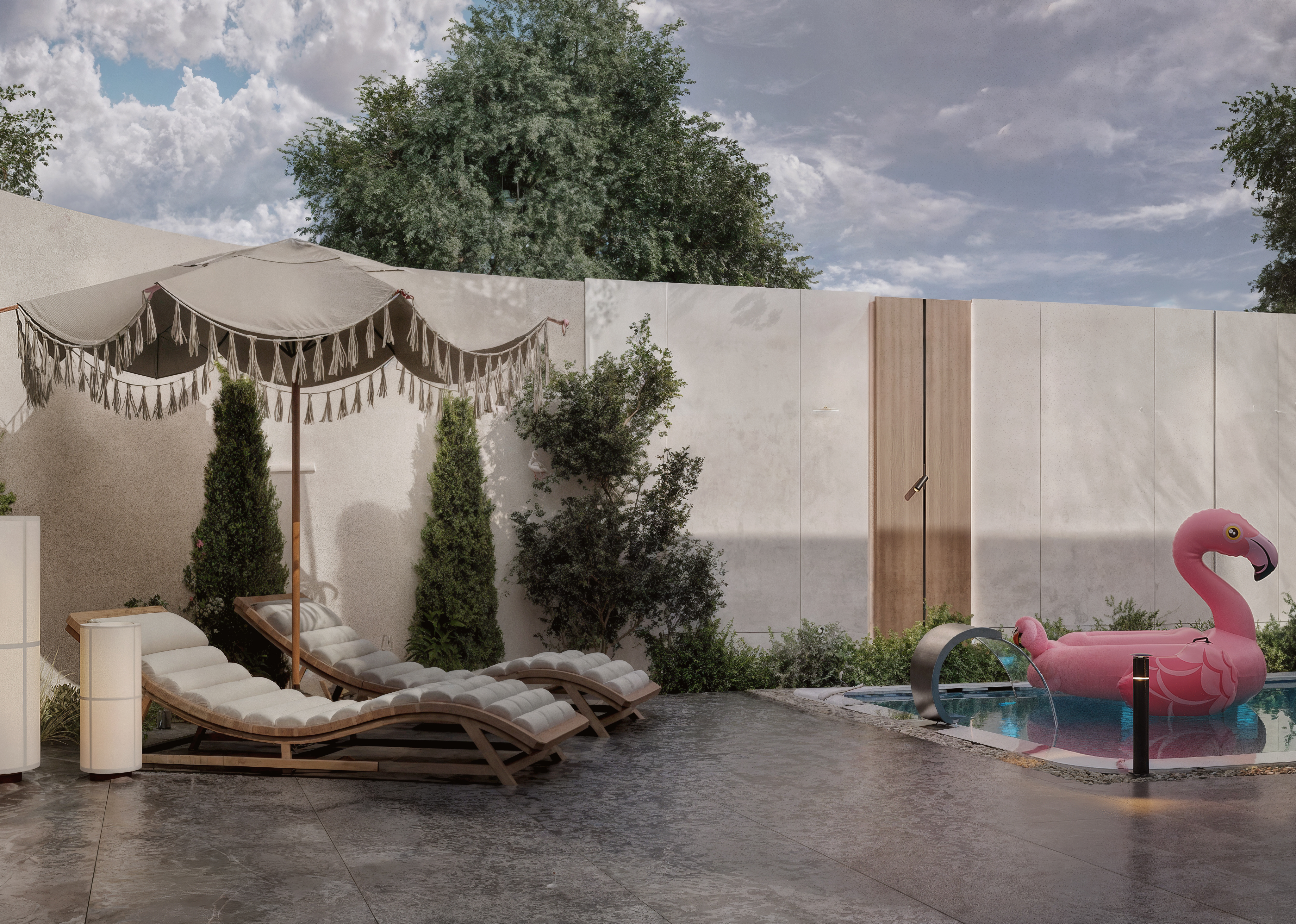 GARDEN VILLA  别墅花园设计丨MARYAN AHMED DESIGNS-13