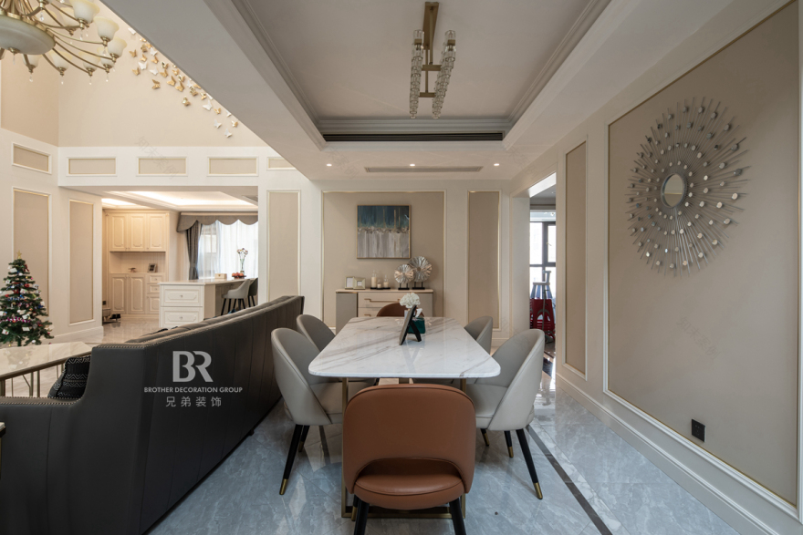 融创滨江壹号跃层轻奢风设计丨中国重庆丨重庆兄弟装饰公司-13