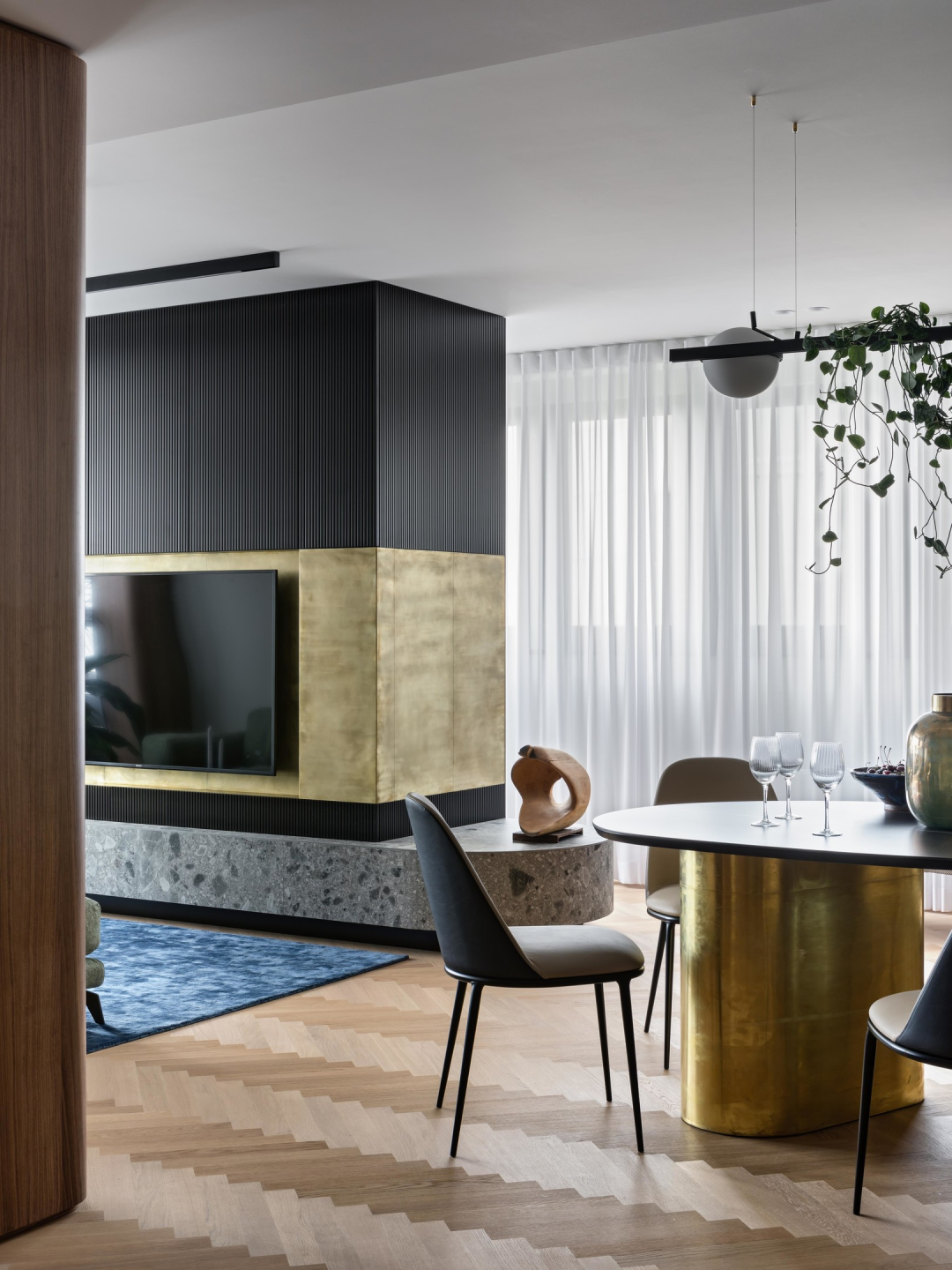 95㎡现代原木风公寓丨俄罗斯丨Veronika 和 Ales Fomenko 设计师-9