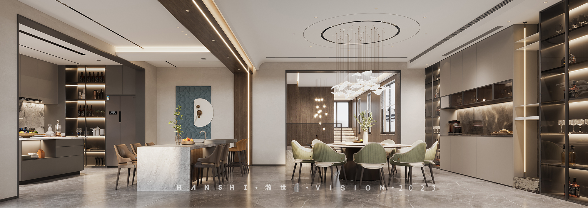 现代简约别墅一瀚世表现-2