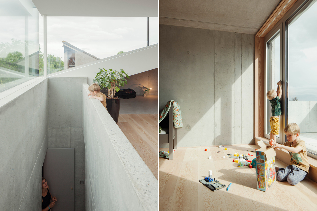 比利时布鲁塞尔混凝土独立住宅，内外一致的极简美学-12