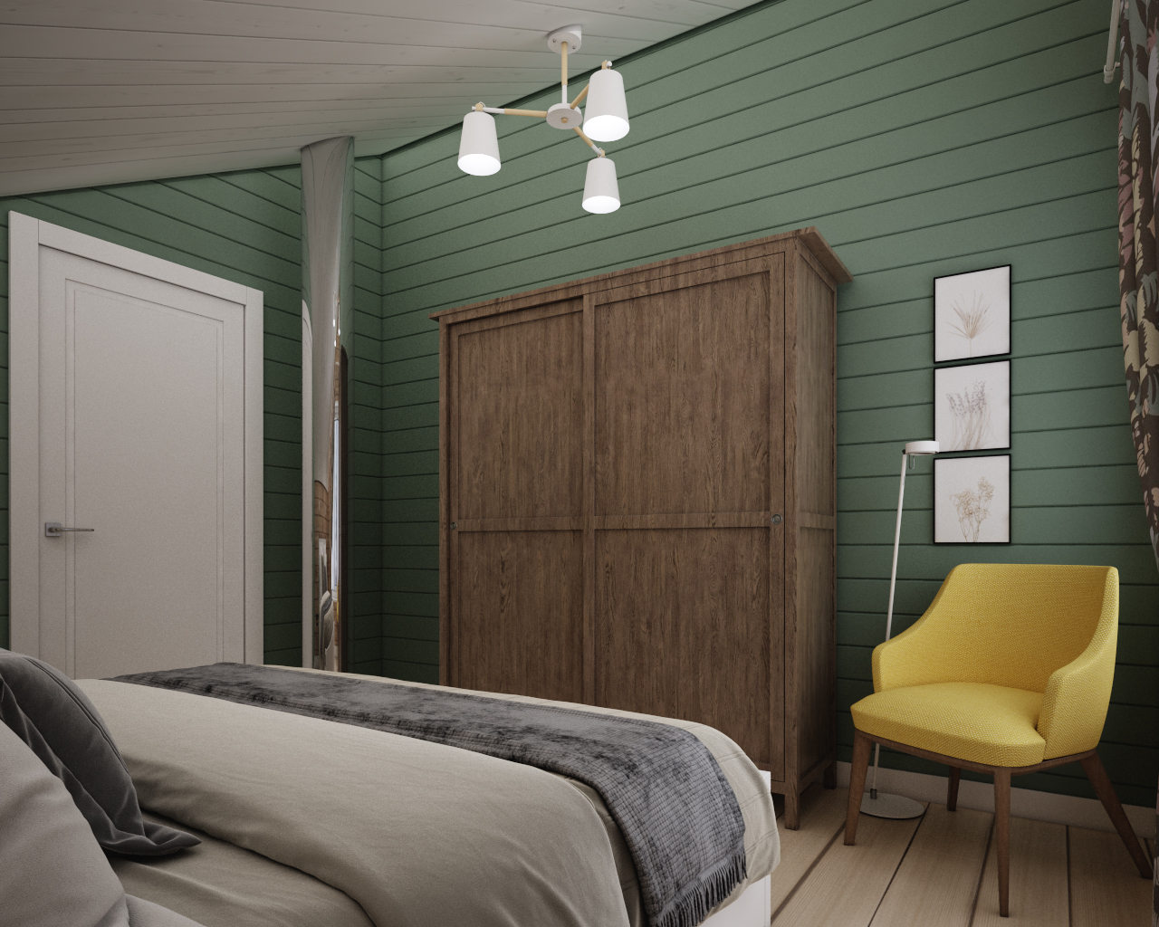 Яркий дом на Плещеевом озере в д. Купанское, 200 кв.м.-25