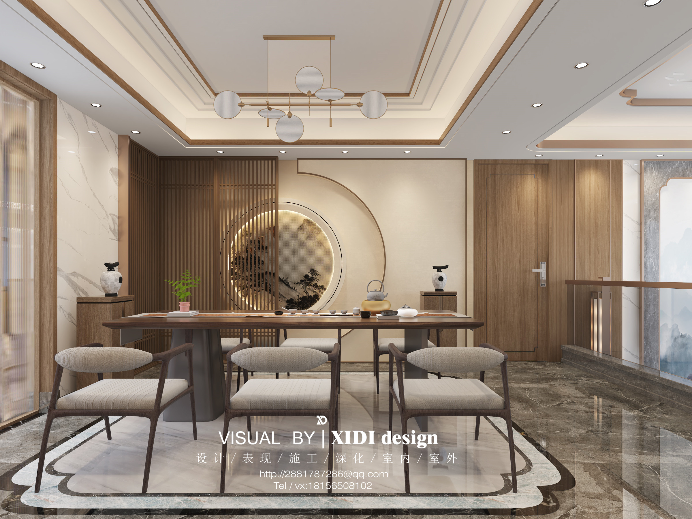 芳桂园沈总雅居，新中式样板间-7