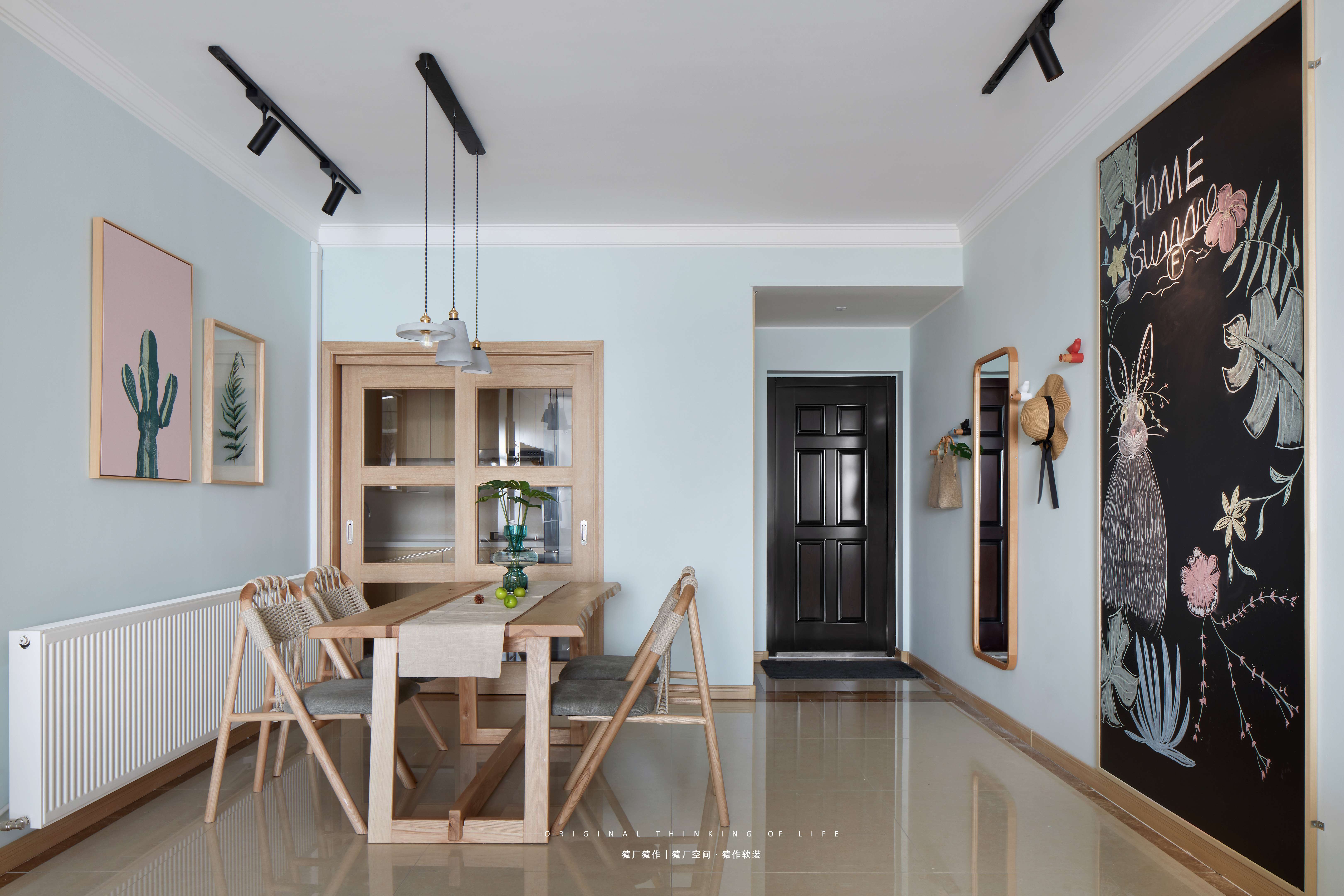 音乐灵感原木北欧风,打造 130㎡温馨成长空间-14