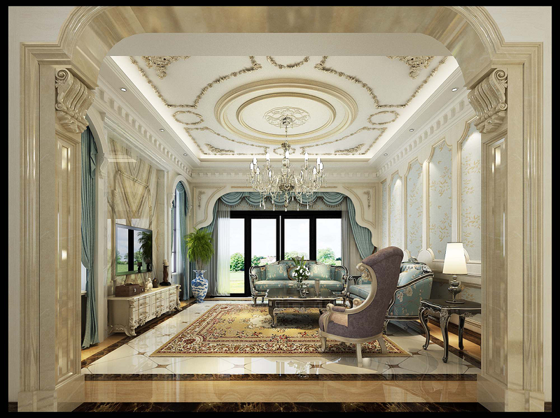 九鼎装饰|法式高定精神打造现代顶奢大宅-9