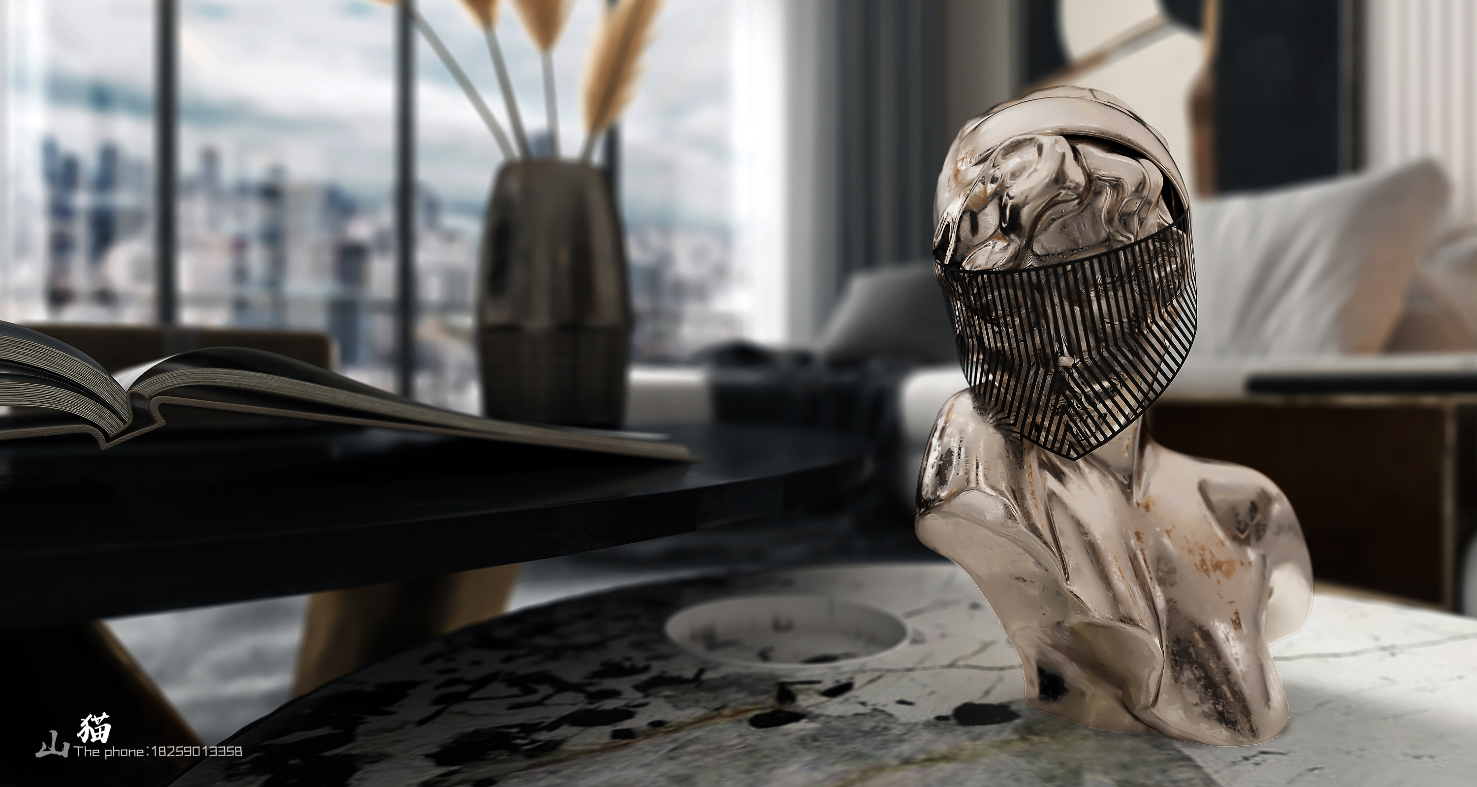 3Dmax18 打造现代居家客餐厅设计-9