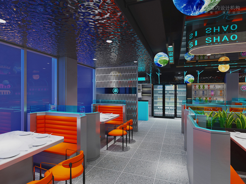 合肥郭峰烧烤形象店装修设计-4