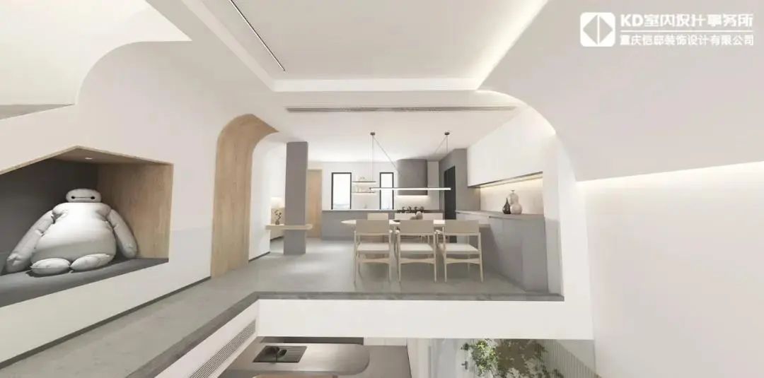 重庆渝北海悦蓝庭 | 侘寂风中的三代同堂生活-60