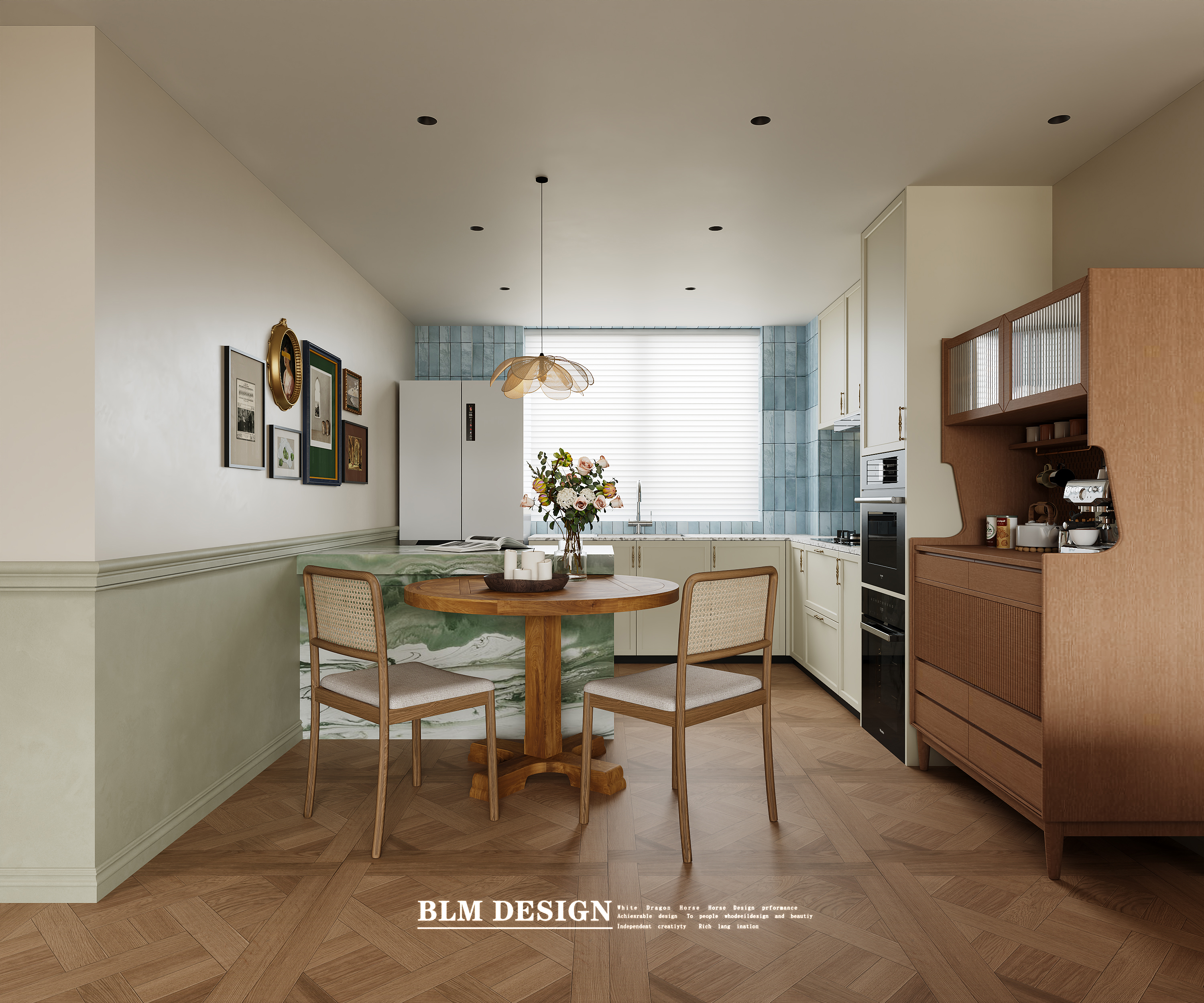 法式复古装修效果图案例-8