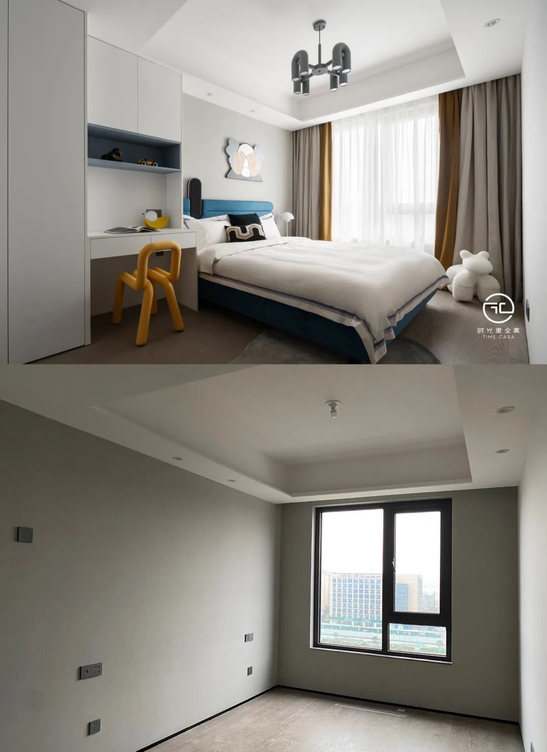 188㎡现代黑白灰质感的家丨时光里全案设计-66