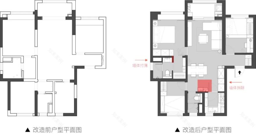 全隐形收纳的 82㎡ 精装房改造丨中国上海丨恒田设计-11