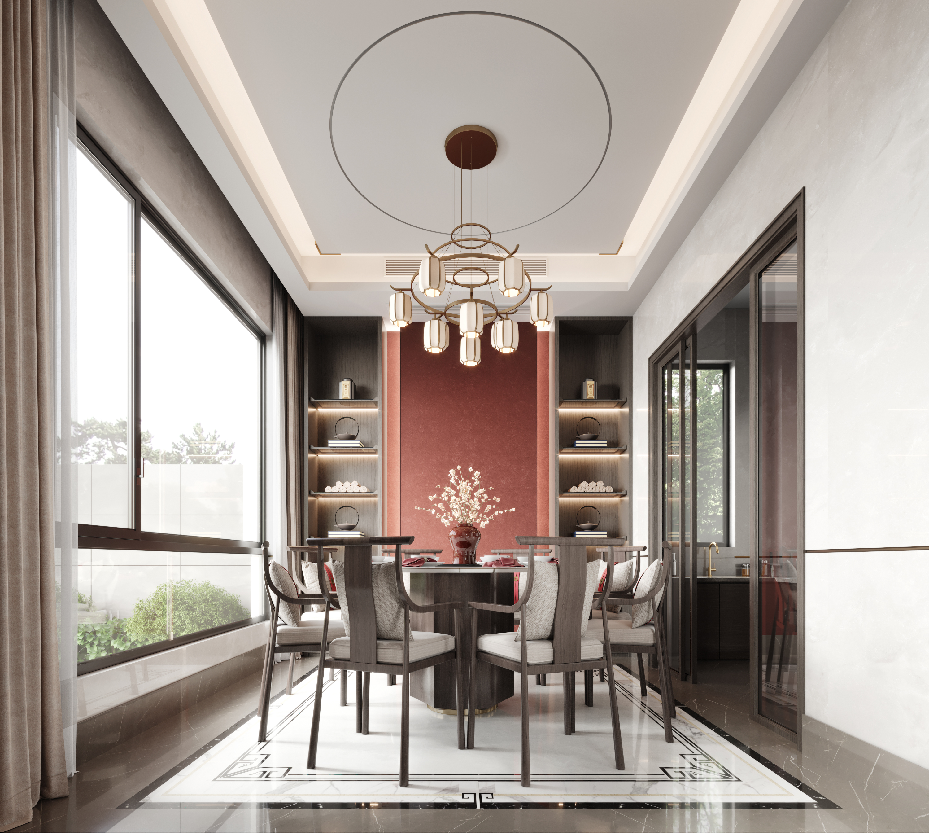 新中式风格空间丨中国-10