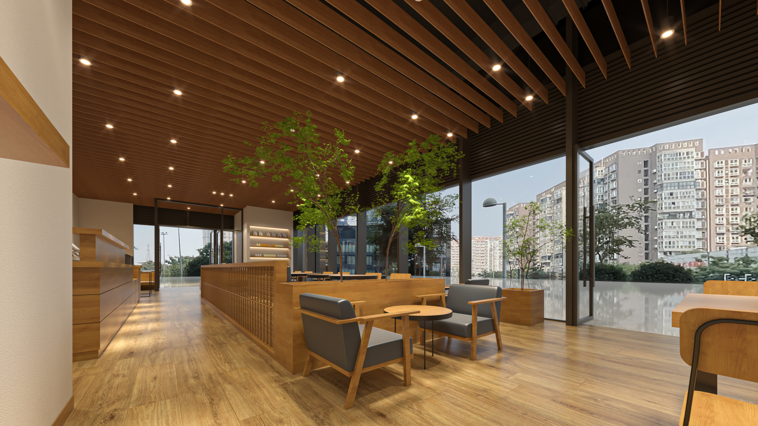 煮叶茶饮空间设计（包含北京五道口店,大吉巷店,APM店等）丨中国北京-8