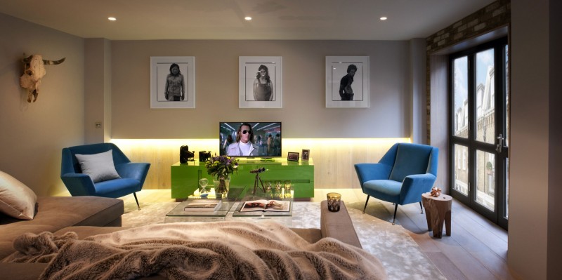 豪华别墅 现代风格伦敦漂亮优雅的三层住宅设计-13