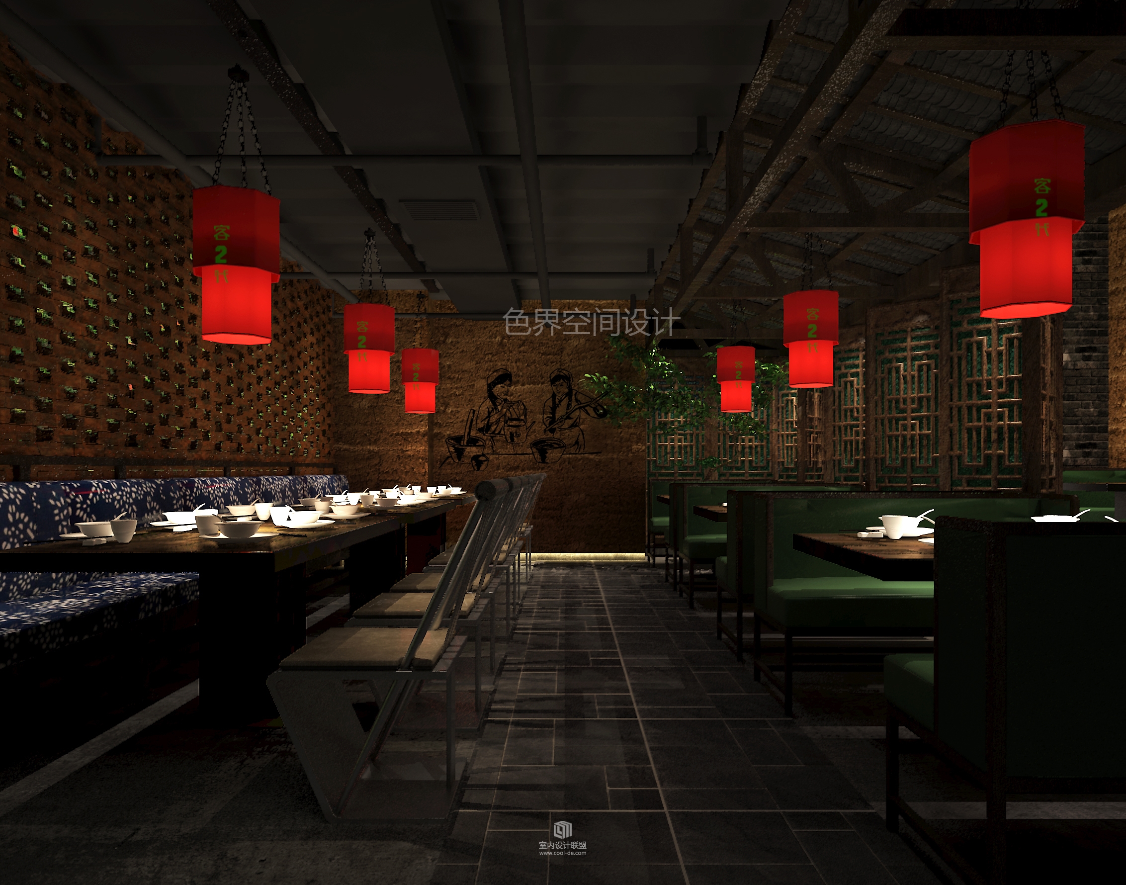 客二代餐厅惠州中梁店设计--色界空间设计-11