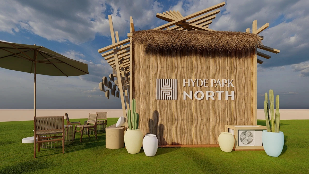 超有氛围的商业户外露营地屋美陈 网红打卡地展陈设计-13